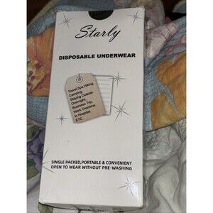 Starly Men’s 10pk White pure Cotton Disposable Underpants ￼